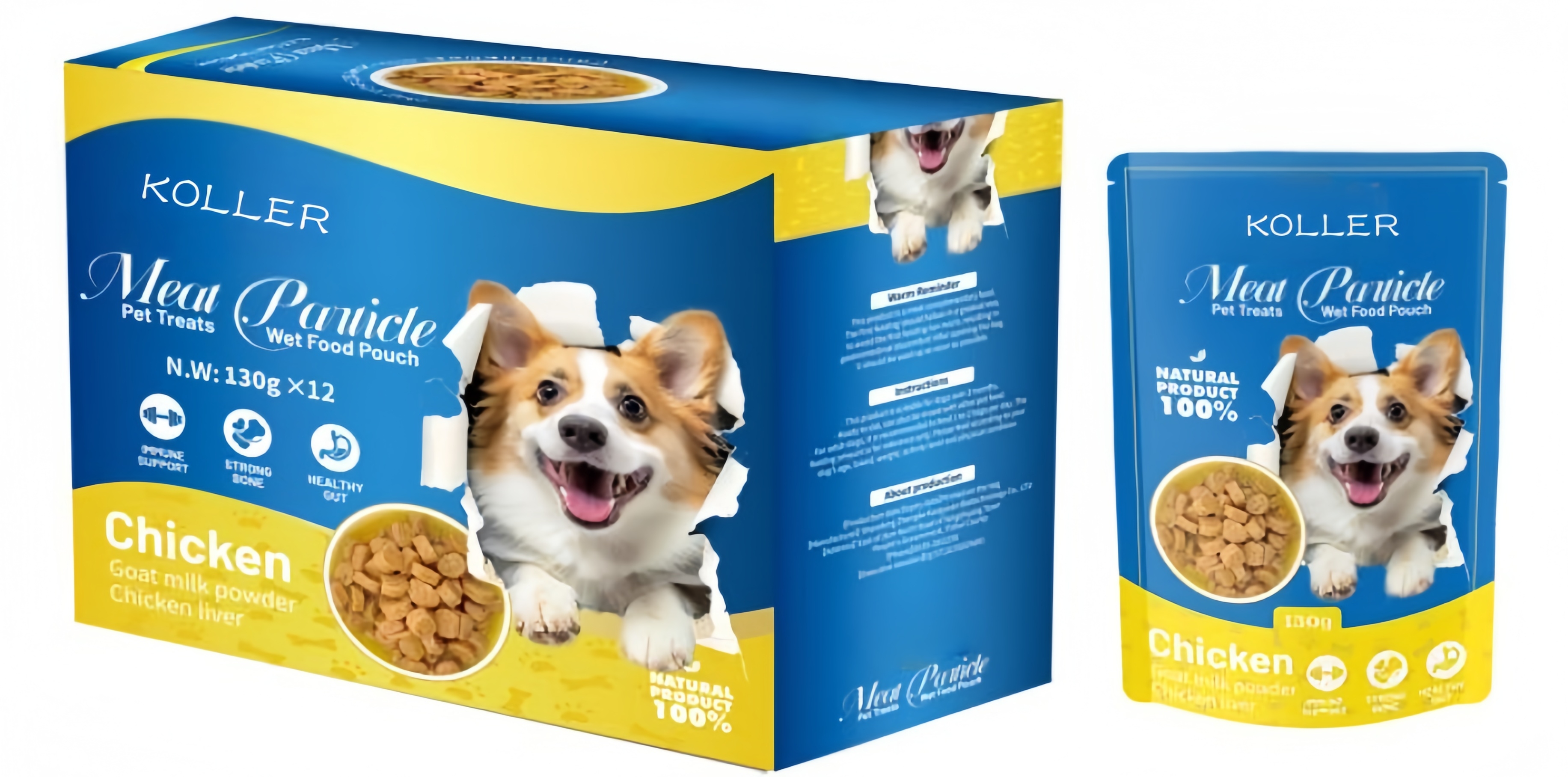 Meat Particle Pet Treats Wet Food Pouch FSP09-1