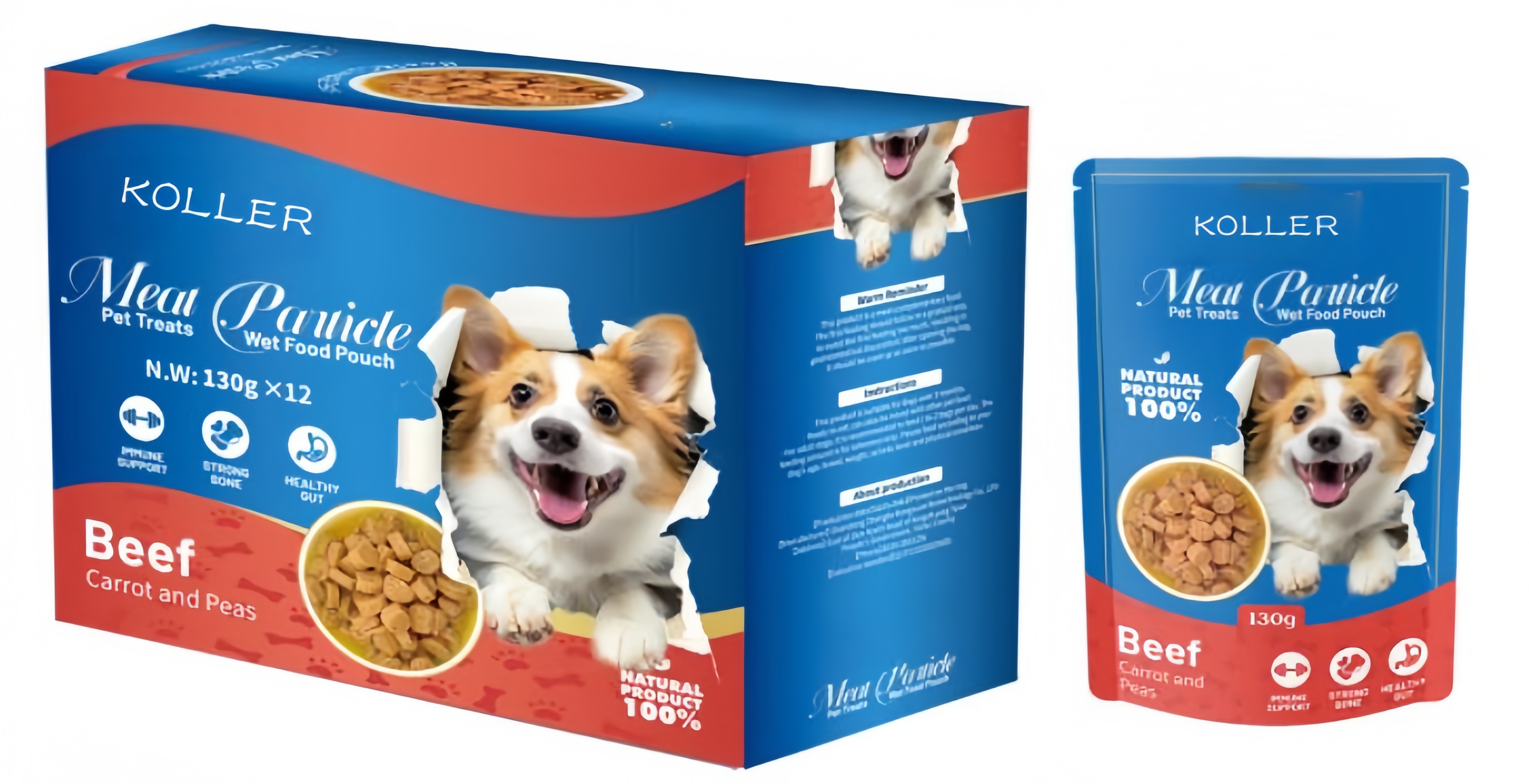 Meat Particle Pet Treats Wet Food Pouch FSP09-2